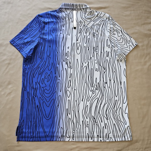 Jamie Sadock Polo Shirt Mens Large Black White Performance Casual Golf Stretch - Picture 10 of 14